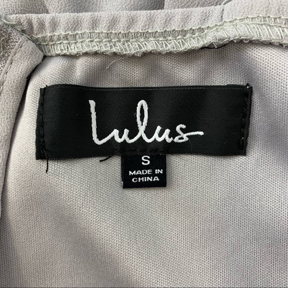 Lulu's Air of Romance Grey Maxi Dress Bridesmaid - Picture 4 of 6